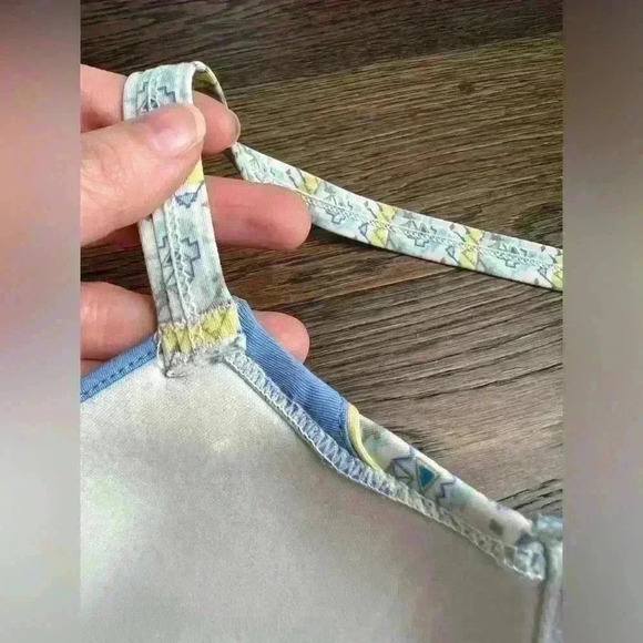 Change Women’s Blue Yellow Boho Bikini Beach Coastal Cute Swimsuit Top 32 - Picture 5 of 13